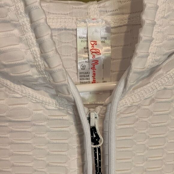 White Athletic Hoodie  - Picture 4 of 7